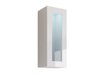 Armoire murale Venenou 132 (Blanc + Blanc brillant)