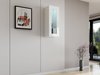 Armoire murale Venenou 132 (Blanc + Blanc brillant)