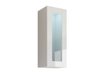 Armoire murale Venenou 132 (Blanc + Blanc brillant)