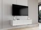 Meuble TV Venenou 125 (Blanc + Blanc brillant)