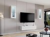 Meuble TV Vilrin II (Blanc + Blanc brillant)