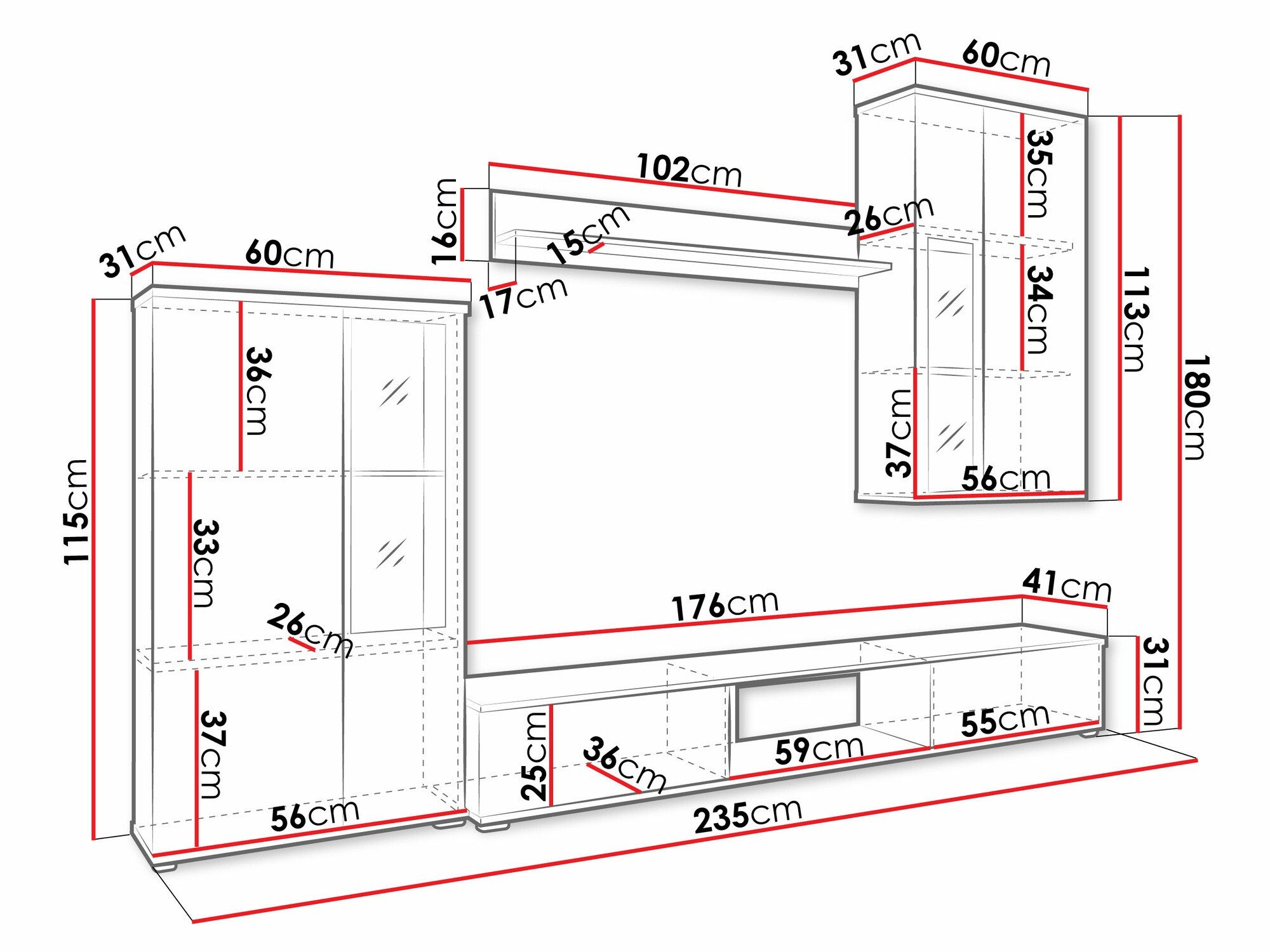 Ensemble de salon Tucson 100 (Blanc)