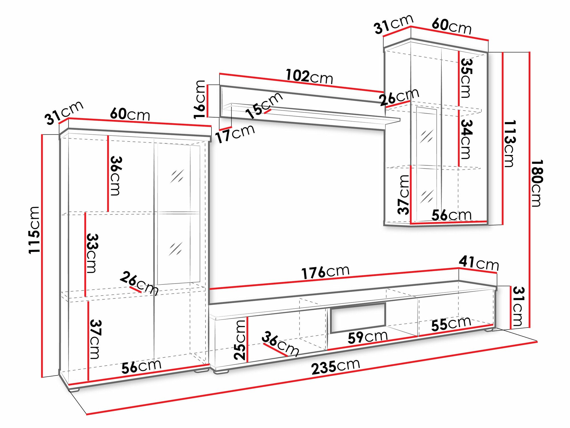 Ensemble de salon Tucson 100 (Blanc)