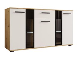 Commode Tucson 114 (Artrisan chêne + Blanc)