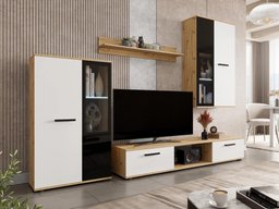 Ensemble de salon Genio (Chêne Artisan + Blanc)