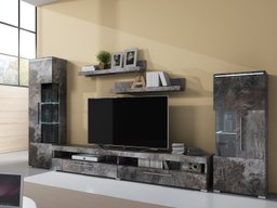 Ensemble de salon Torvire 107 (Béton foncé)