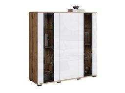 Buffet Torcame 100 (Chêne wotan + Blanc brillant)