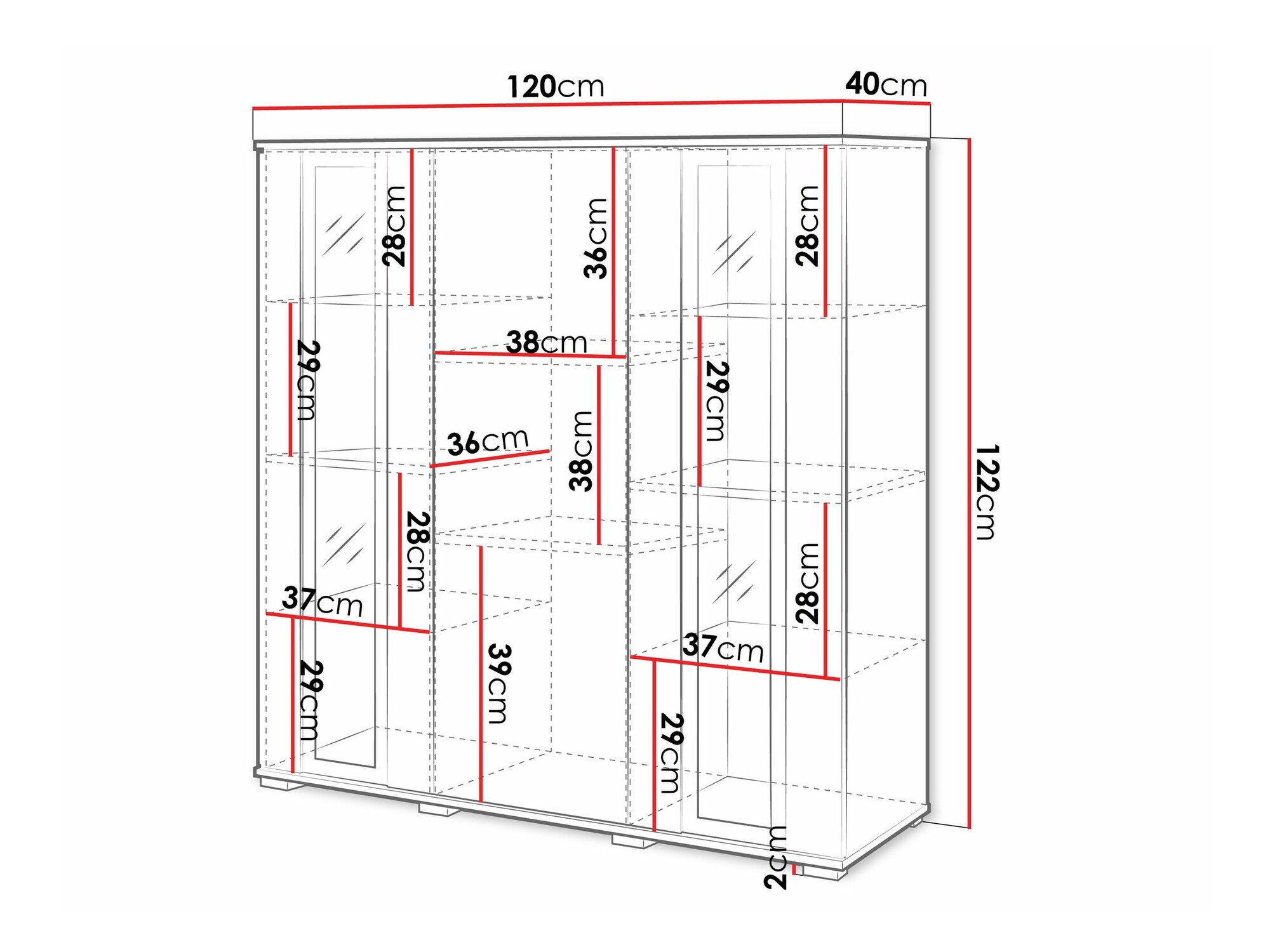 Buffet Torcame 100 (Chêne wotan)