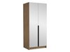 Armoire Closico Staton III (Clair bois + Noir)