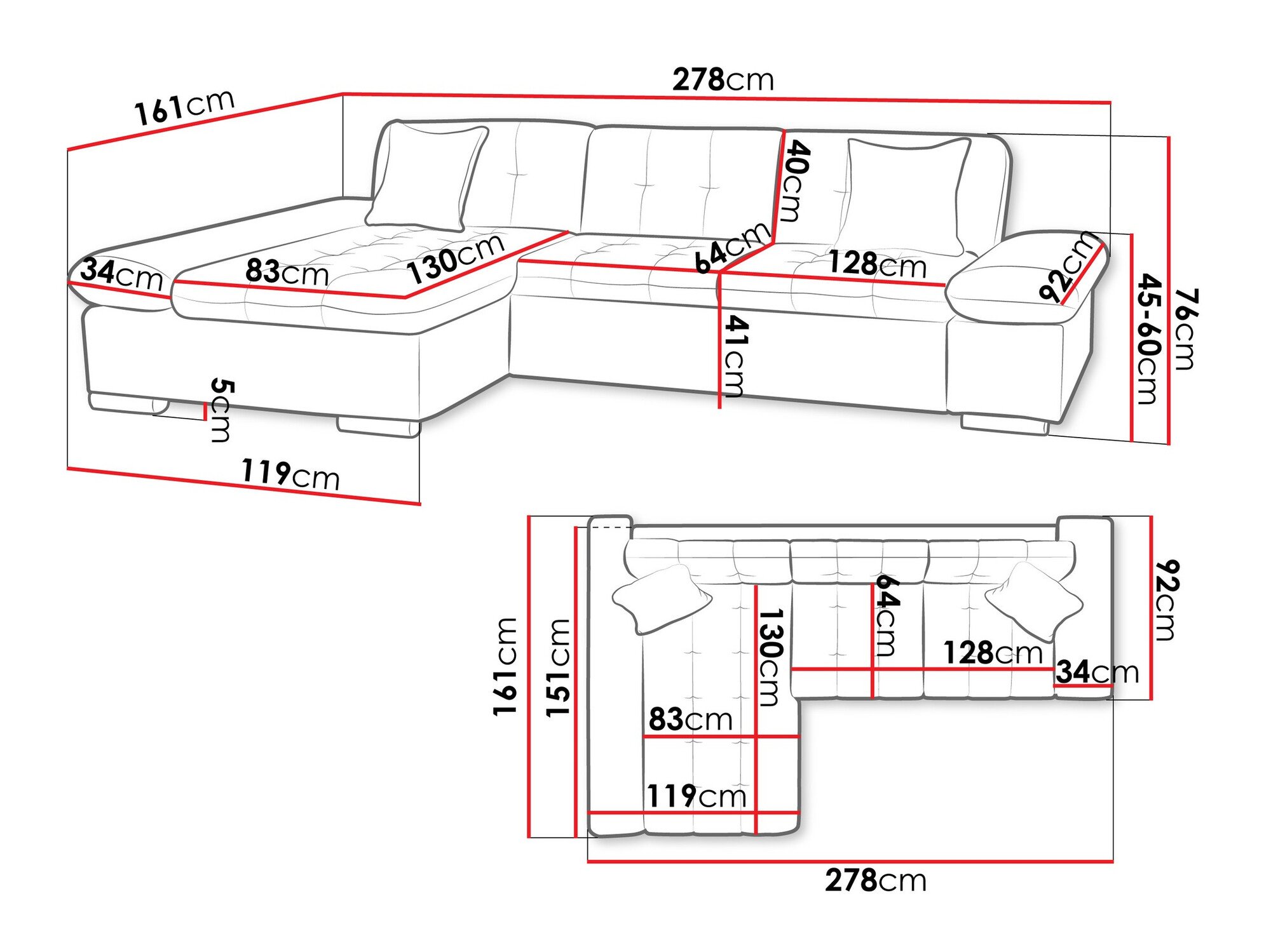 Canapé d'angle Comfivo Serenitas (Boucle Baloo 2073)
