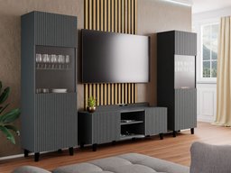 Ensemble de salon Comes (Anthracite)