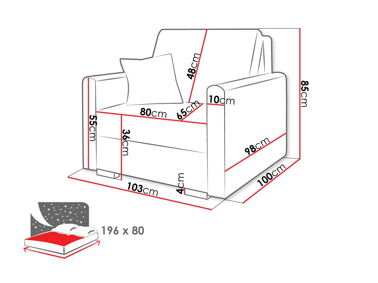 Fauteuil Columbus 207 (Tilia 01)