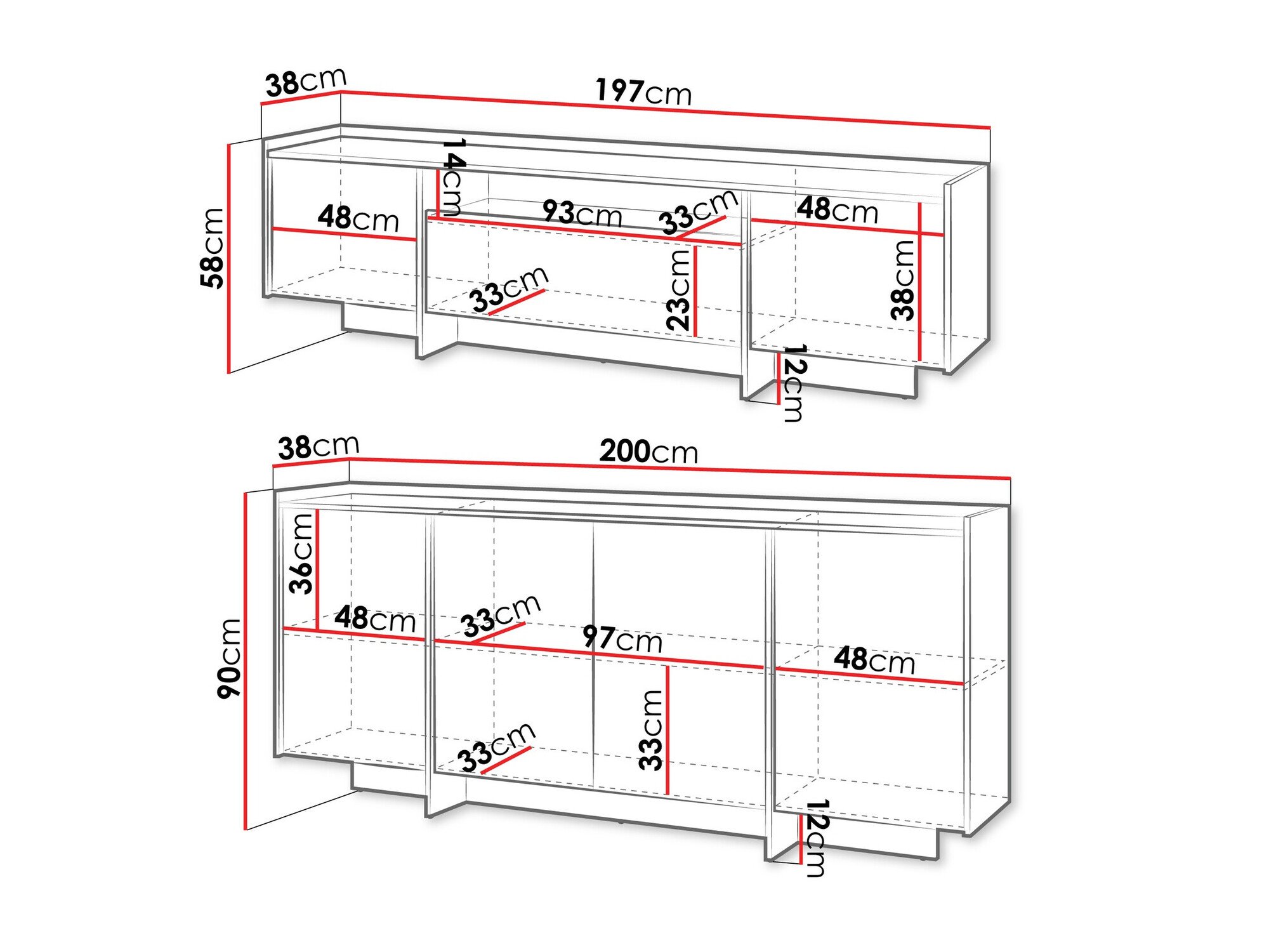 Ensemble de salon Filus (Chêne)