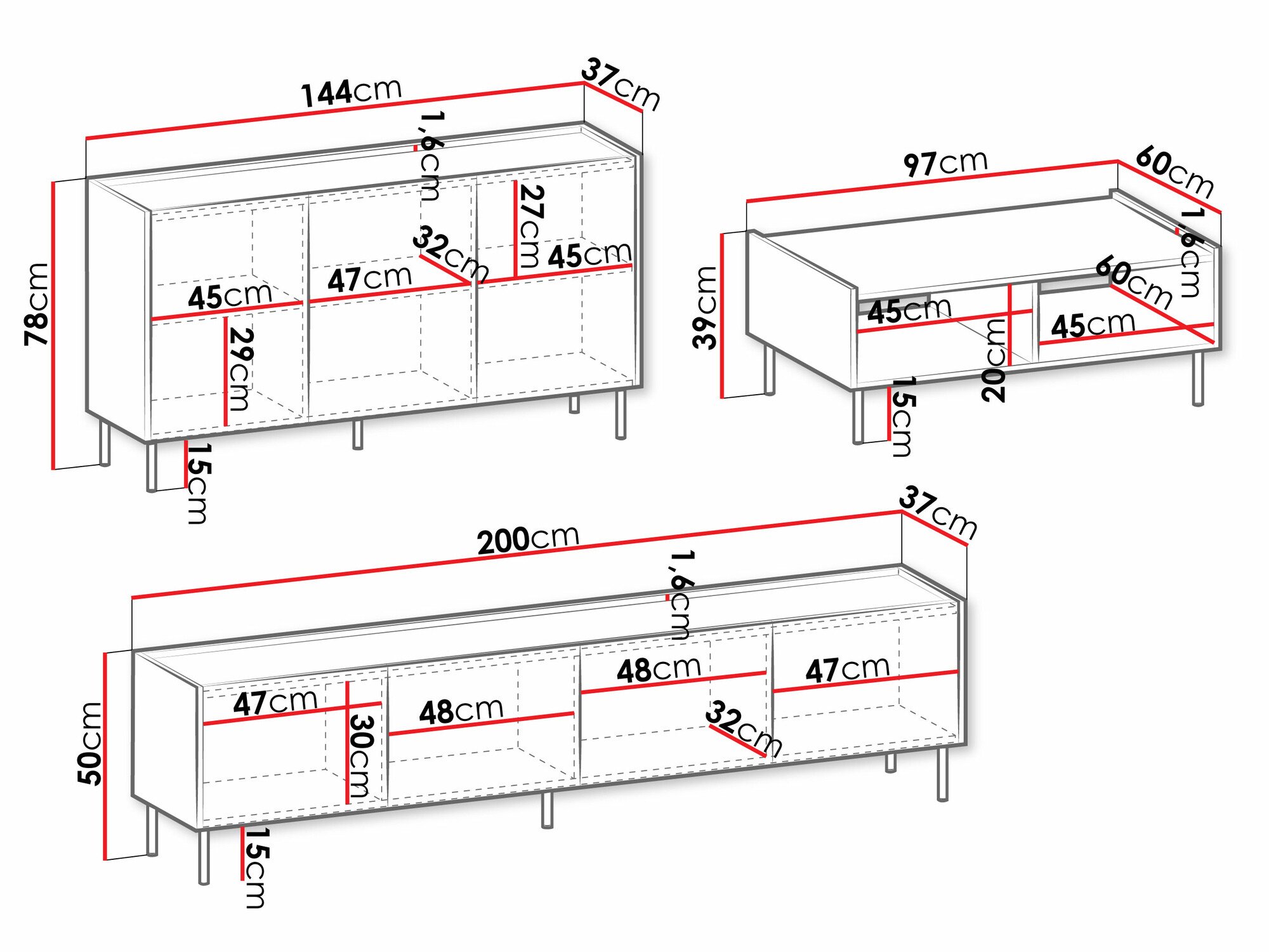 Ensemble de salon Comfivo Belviro 105