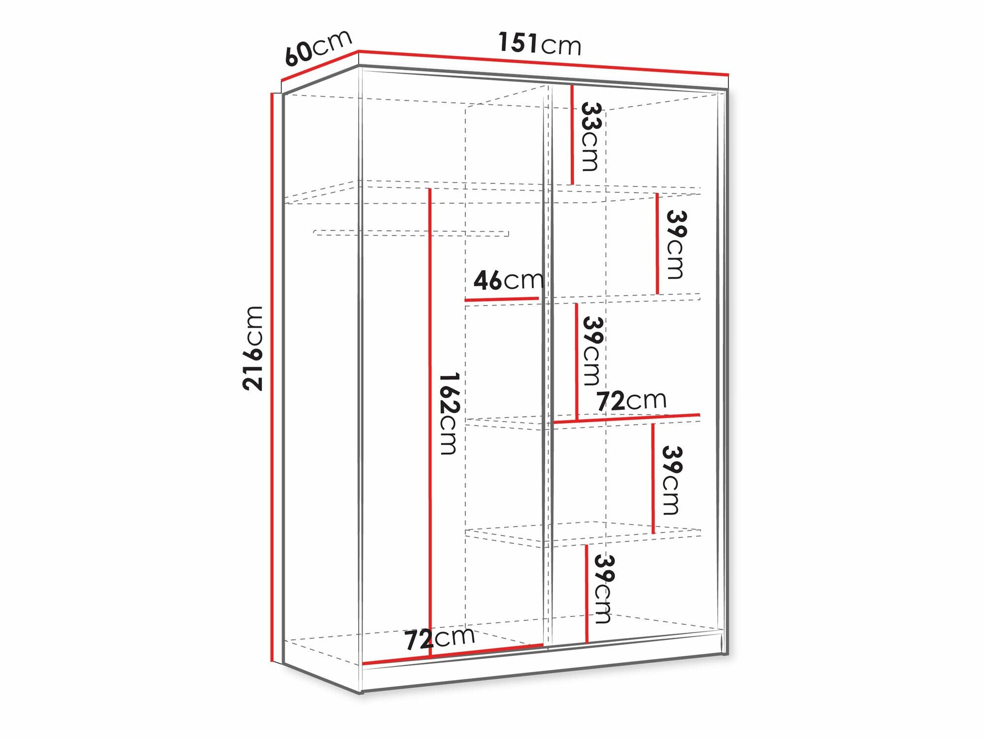 Armoire Comfivo Larmire 124 (Blanc)