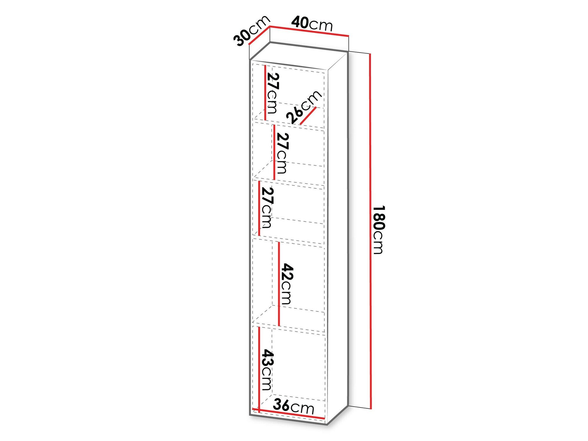 Étagère murale Species (Noir)