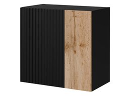 Armoire murale Species I (Noir + Chêne wotan)