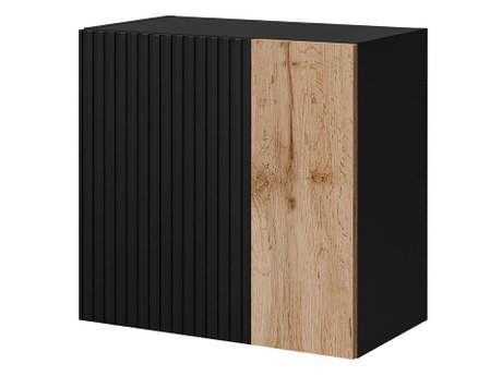 Armoire murale Species I (Noir + Chêne wotan)