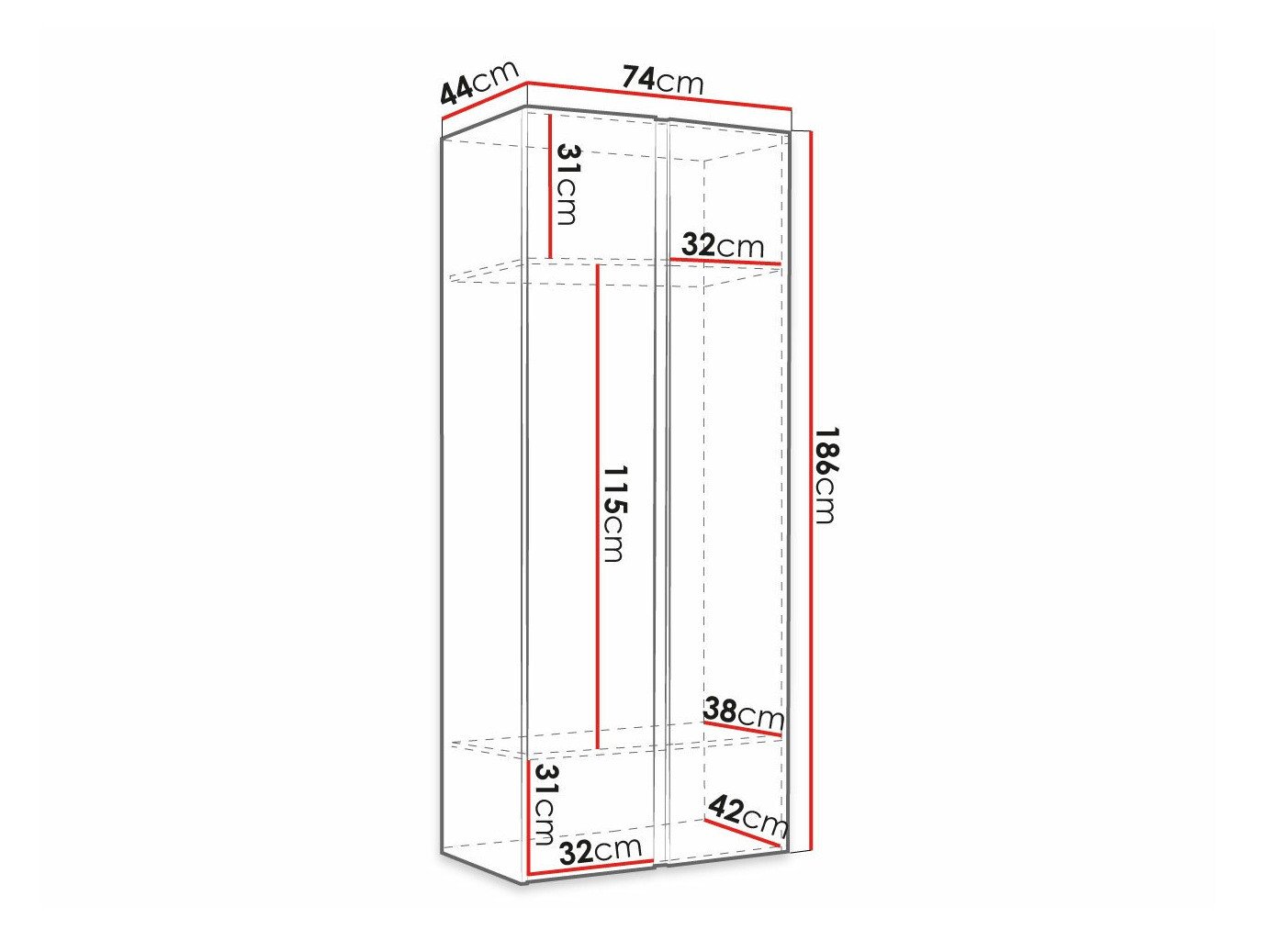 Armoire Hartford 367 (Graphite)