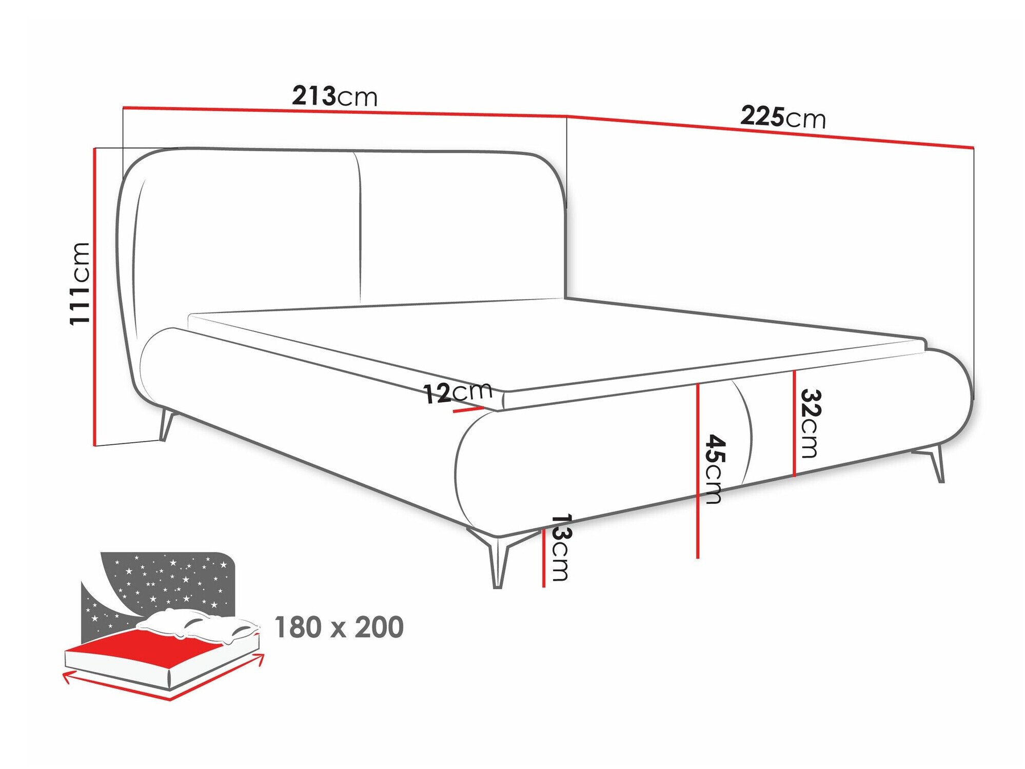 Lit TrendyNest Fenara (Coral 45)