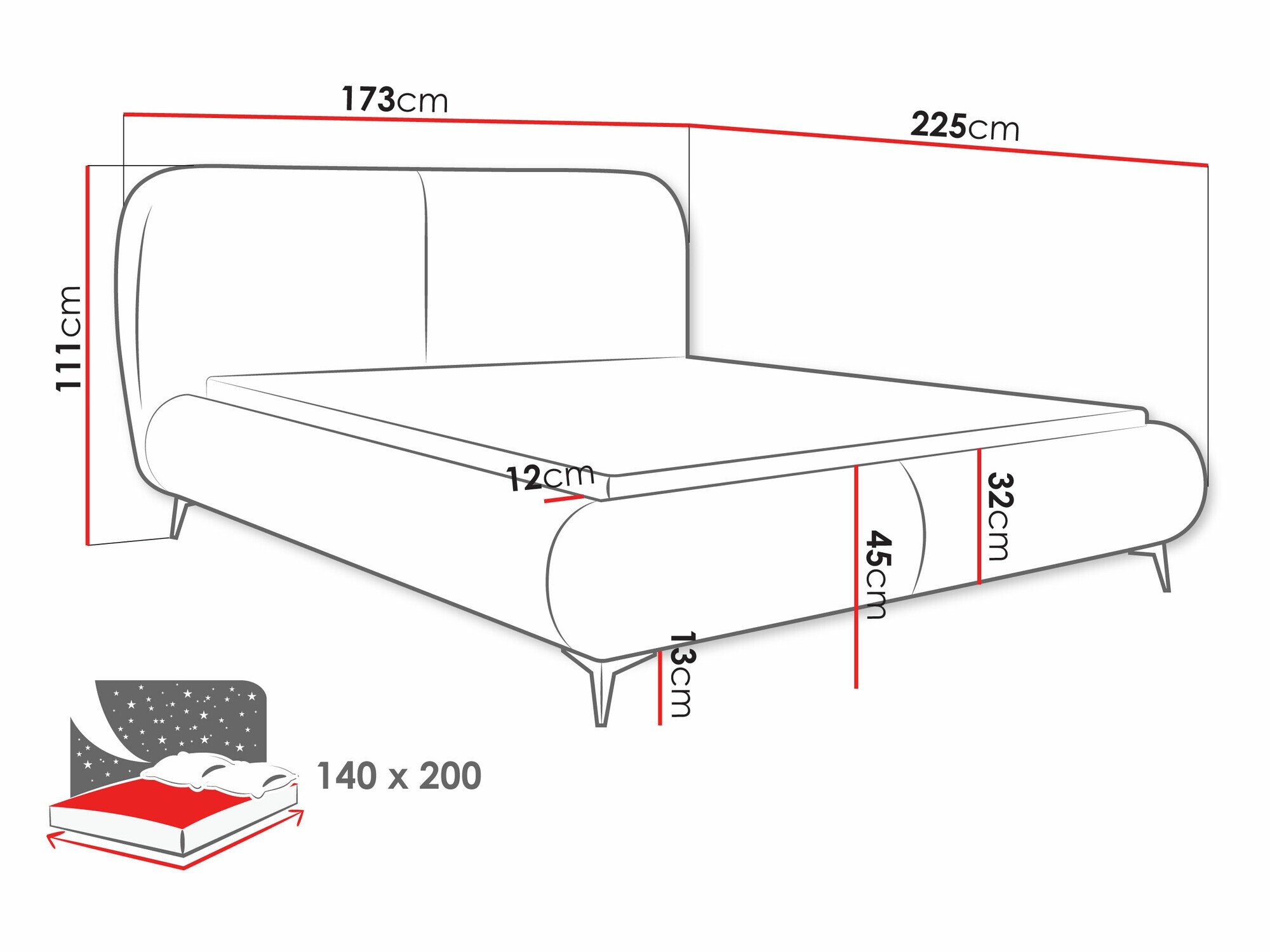 Lit TrendyNest Fenara (Coral 55)