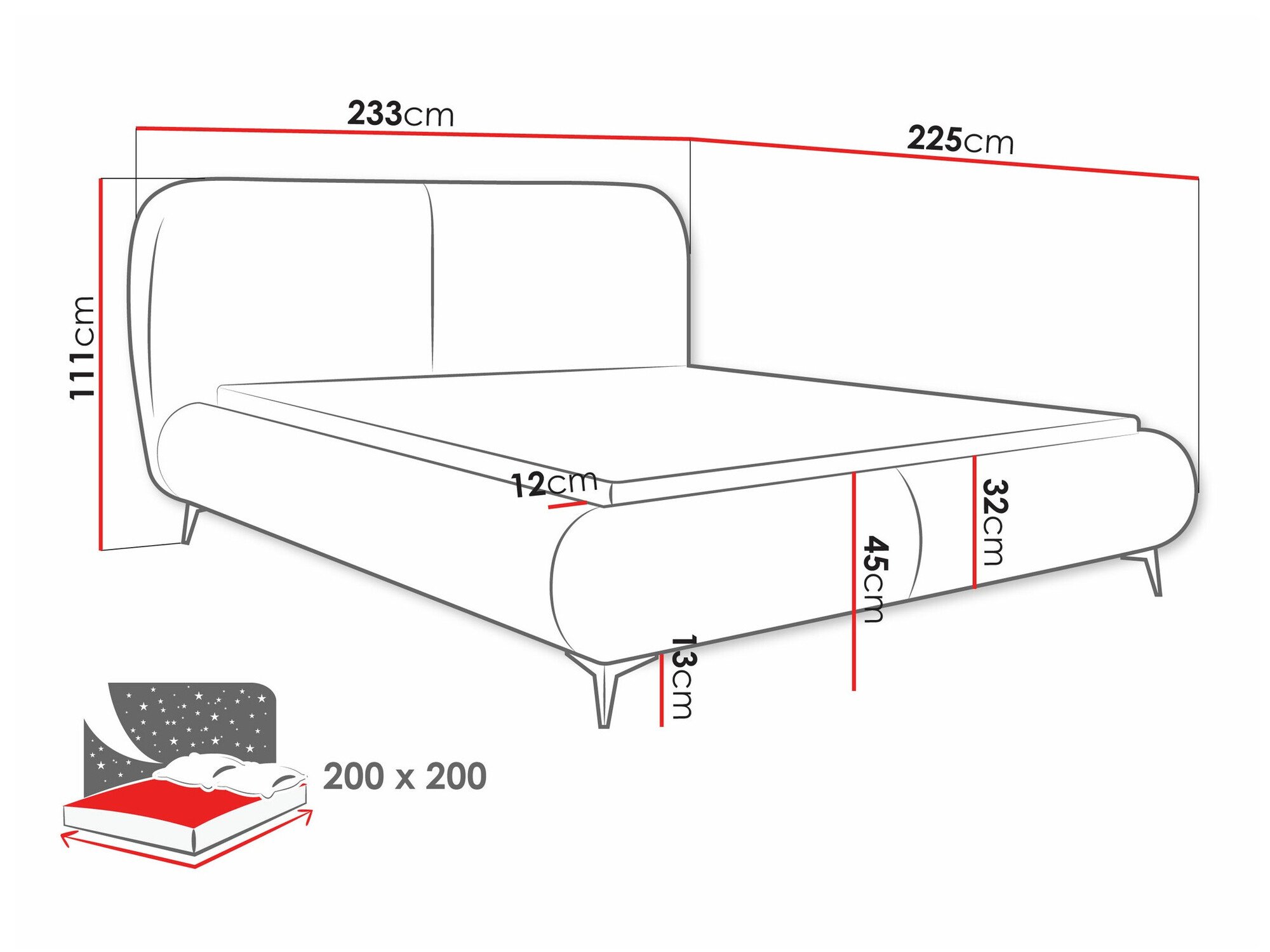 Lit TrendyNest Fenara (Coral 75)