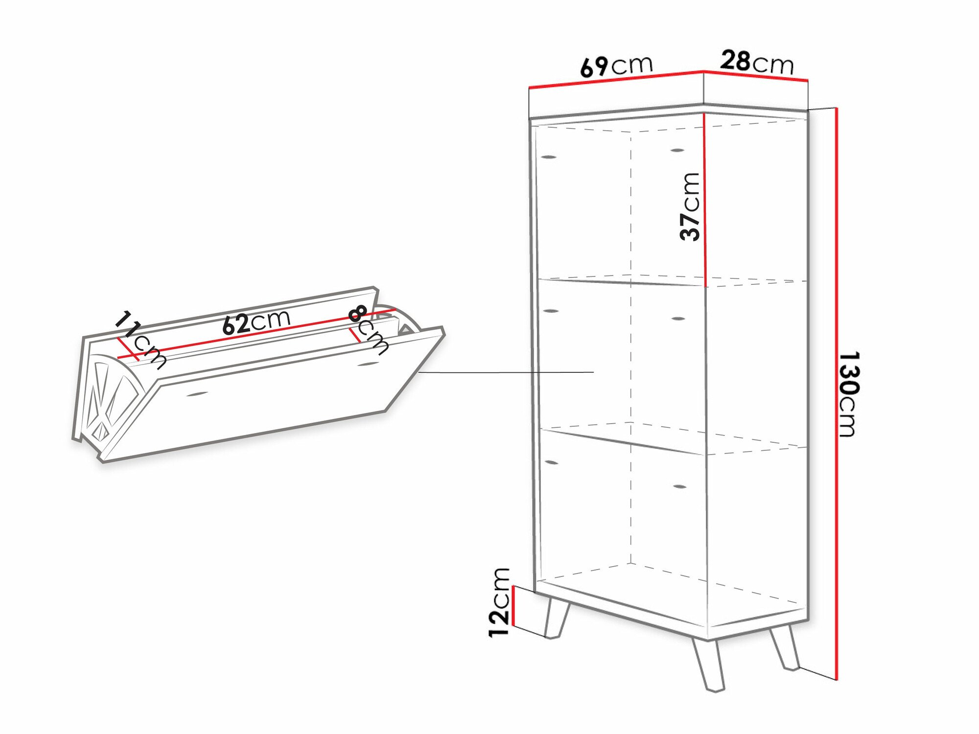Meubles à chaussures Levtena 100