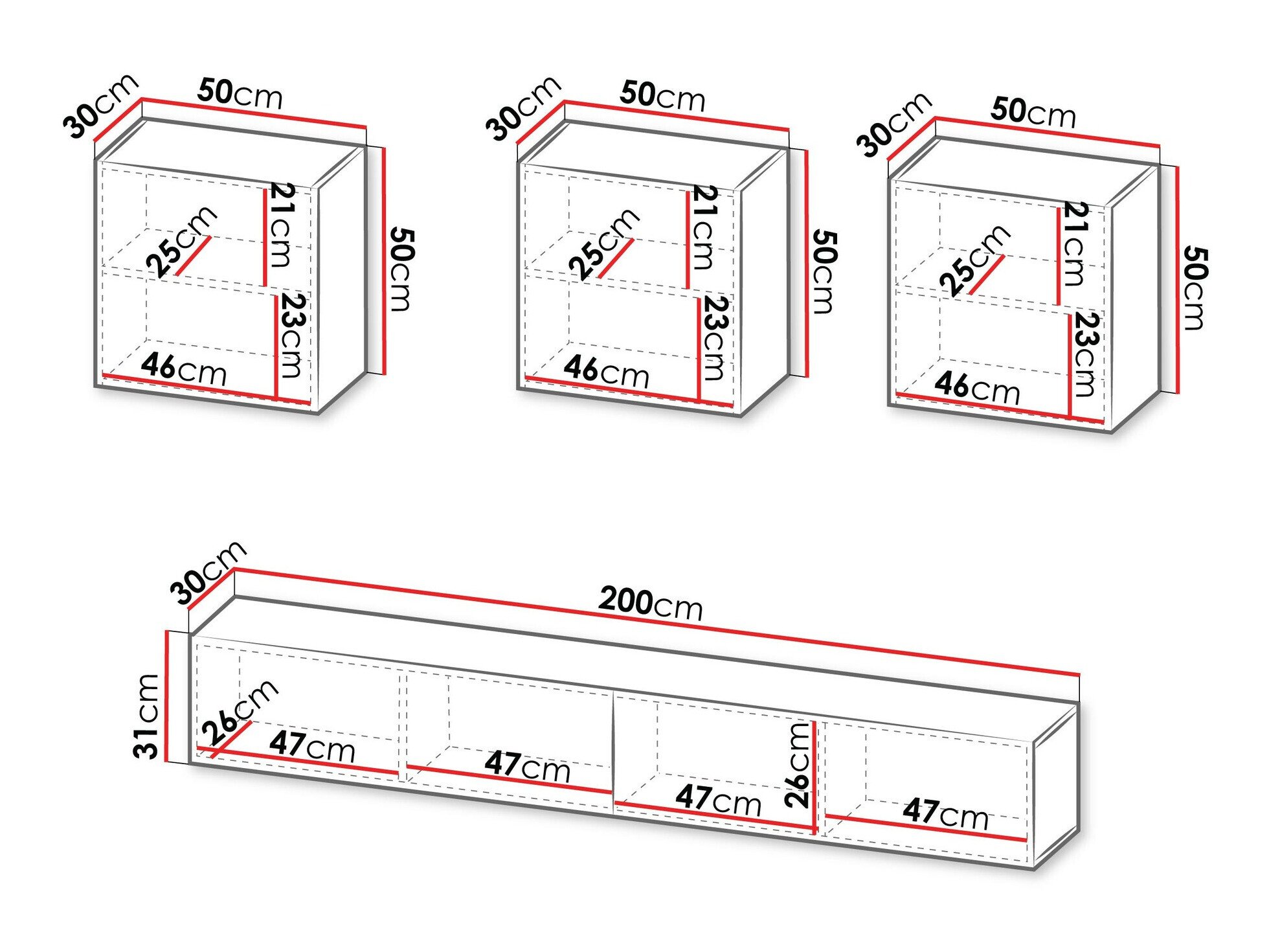 Ensemble de salon Species IV (Noir + Chêne wotan)