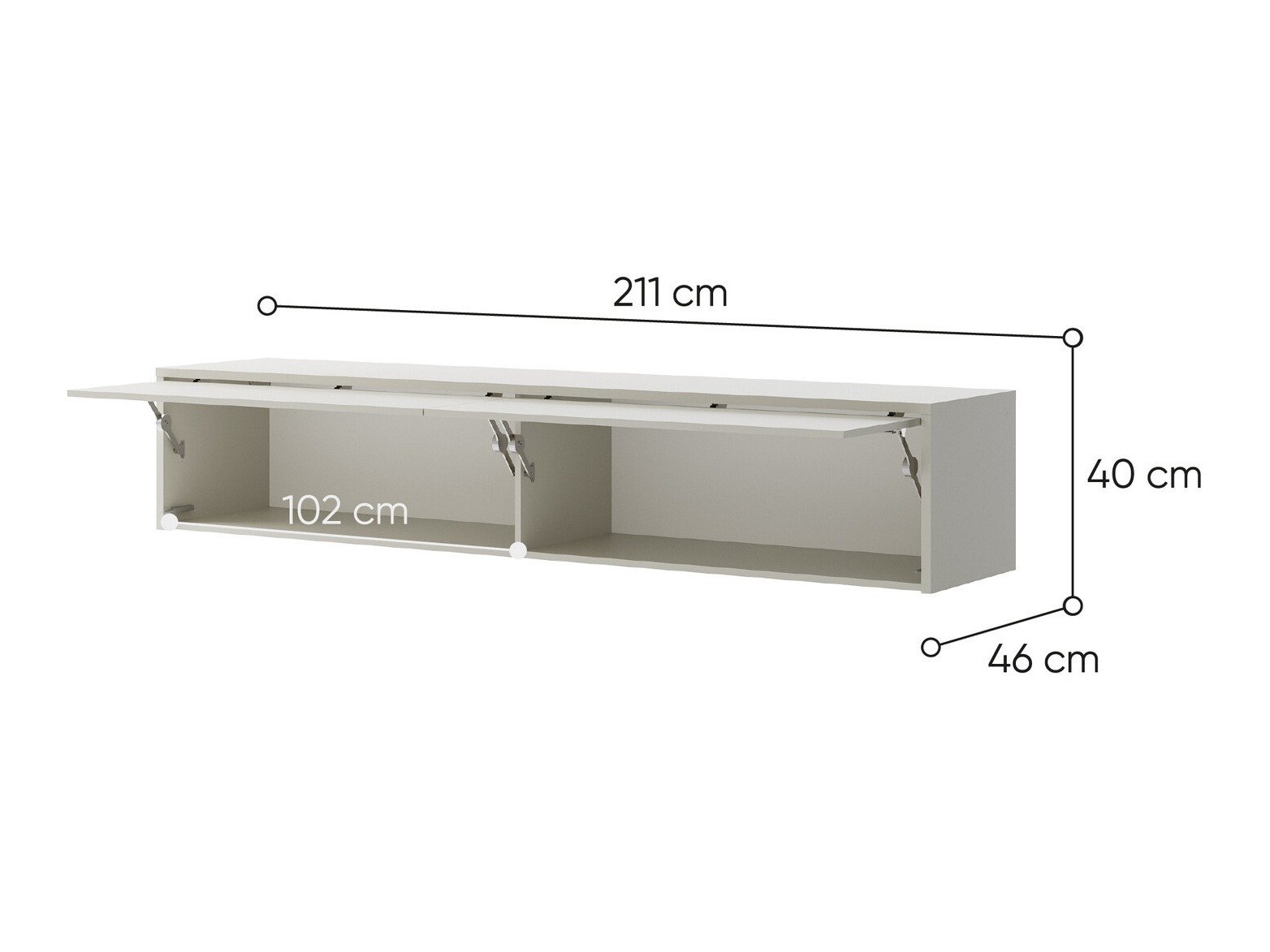 Armoire murale Concept Pro Lenart (Cachemire)