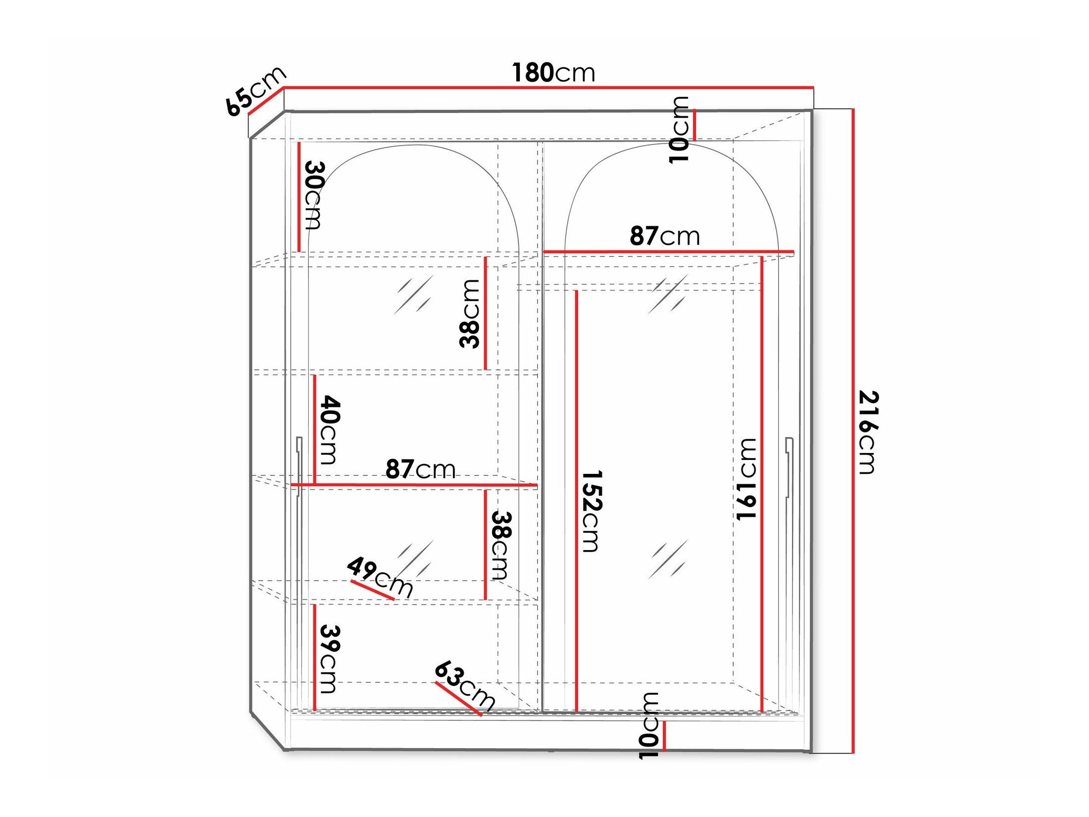 Armoire Toledo 132 (Blanc)