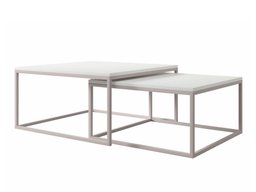 Ensemble tables basses Oswego 133 (Blanc + Cachemire)