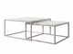 Ensemble tables basses Oswego 133 (Marbre blanc + Cachemire)