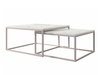 Ensemble tables basses Oswego 133 (Marbre blanc + Cachemire)