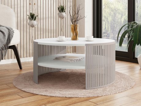 Table basse Civer VIII (Cachemire + Blanc)