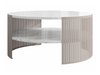 Table basse Civer VIII (Cachemire + Marbre blanc)