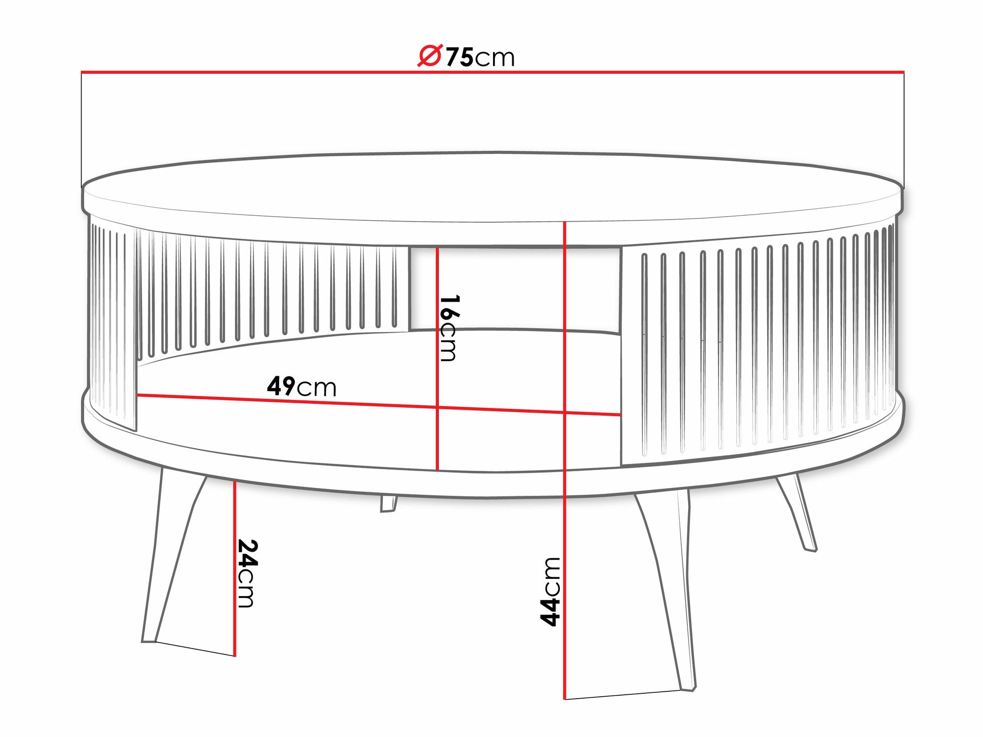Table basse Sordore 125 (Cachemire + Marbre blanc)