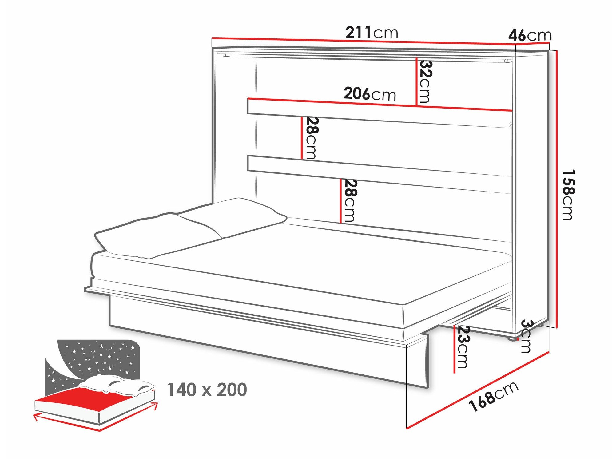 Ensemble de meubles Concept Pro Lenart Levfere 143