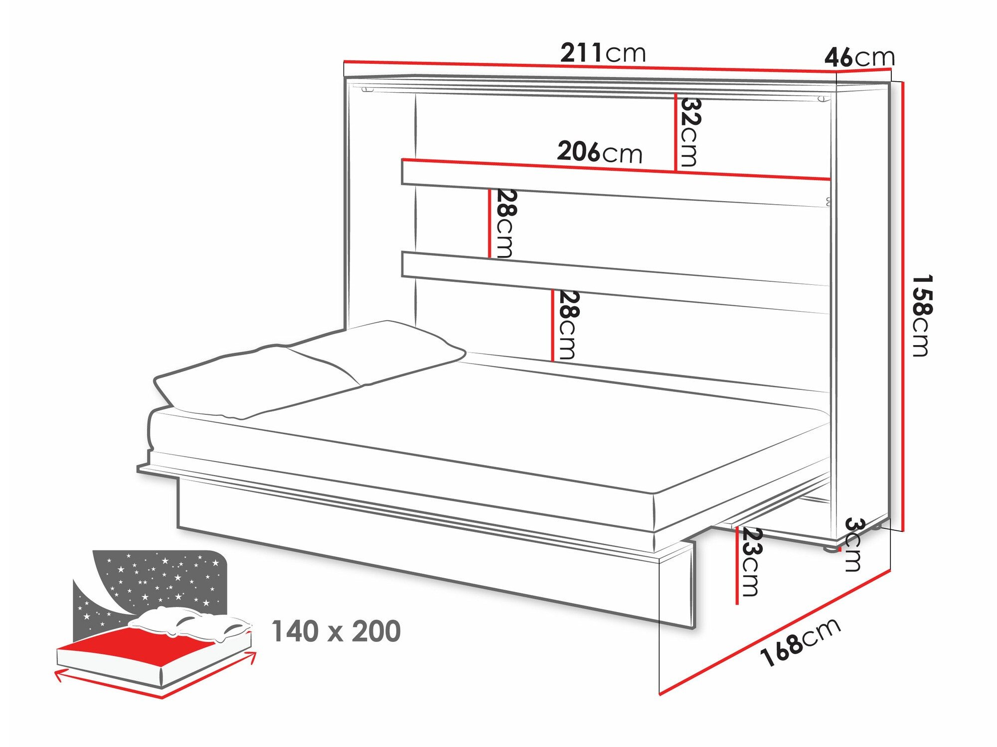 Ensemble de meubles Concept Pro Lenart Levfere 143