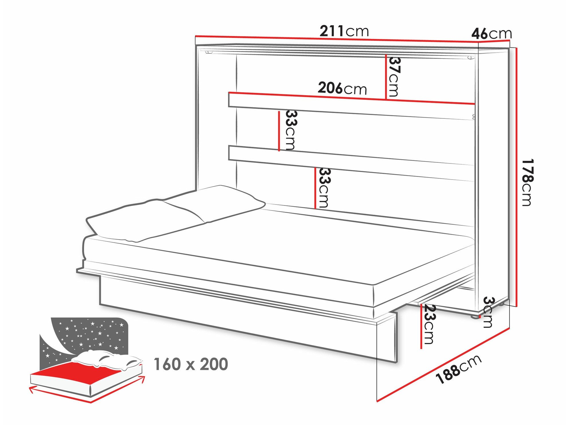 Ensemble de meubles Concept Pro Lenart Levfere 143