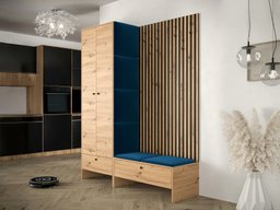 Meuble d'entrée Donio III (Chêne Artisan + Manila 26)