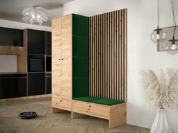 Meuble d'entrée Donio III (Chêne Artisan + Manila 35)