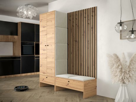 Meuble d'entrée Hartford 320 (Chêne Artisan + Manila 02)