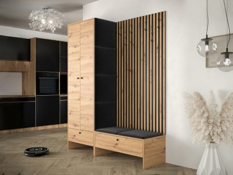 Meuble d'entrée Hartford 320 (Chêne Artisan + Manila 18)