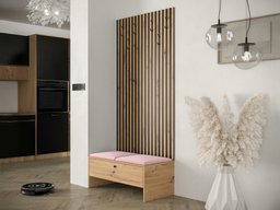 Meuble d'entrée Hartford 321 (Chêne Artisan + Manila 09)