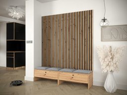 Meuble d'entrée Hartford 485 (Chêne Artisan + Manila 16)