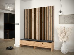 Meuble d'entrée Hartford 485 (Chêne Artisan + Manila 18)