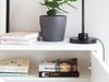 Bureau d'angle Concept Pro Lenart (Blanc + Blanc brillant)