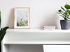 Bureau d'angle Concept Pro Lenart Levfere 101 (Blanc + Blanc brillant)