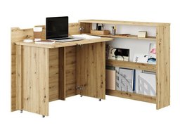 Bureau d'angle Concept Pro Lenart Levfere 101 (Chêne Artisan)