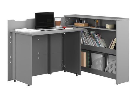 Bureau d'angle Concept Pro Lenart Levfere 101 (Gris)
